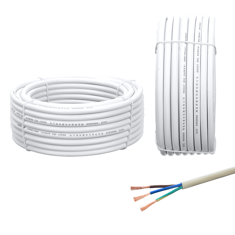 China Price VDE Approval H05VV-F 300/500V Flexible 3 Core Wire Copper Conductor Home Appliance Electrical Power Cable