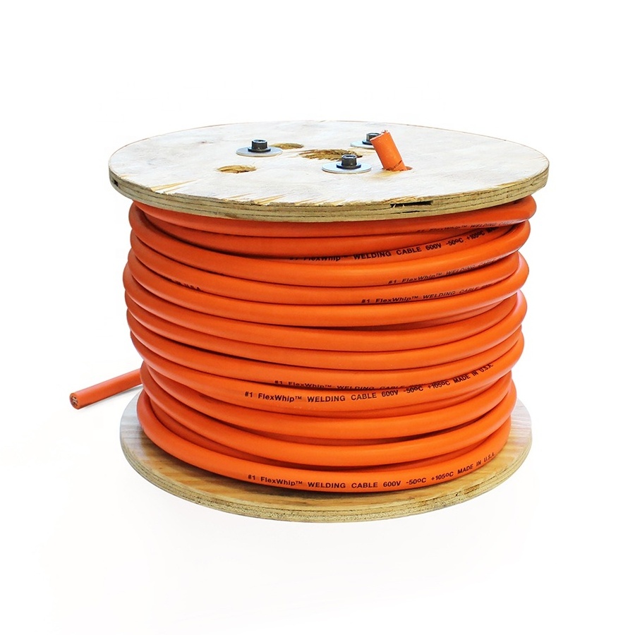 Customization flexible rubber welding cable with 2 3 4 5 Core Wire in red and black power cable