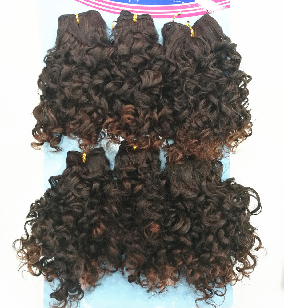 premium quality synthetic hair Sophia curl 6pcs 10inch 180gr hair for  popular style