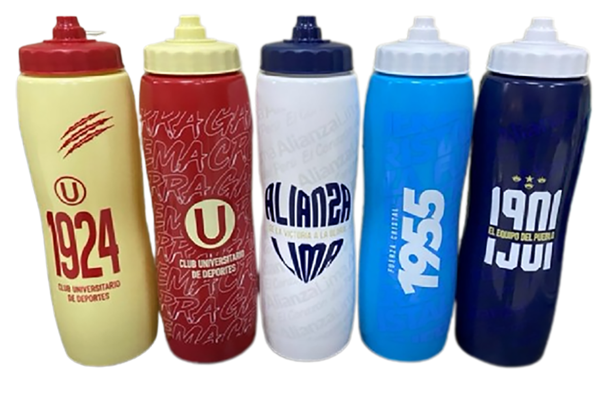 32OZ Custom BPA Free Leakproof Plastic Squeezable  Hockey  Sport Water Bottle With Long Straw