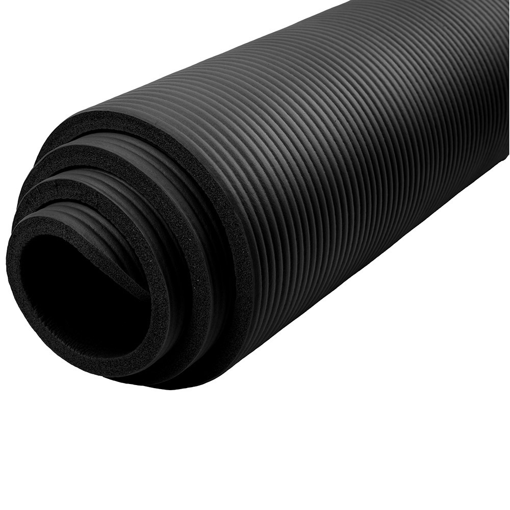 Multifunctional Extra Thick Perforate Nbr Non Slip Material 10mm Black Impression Print Yoga Mat