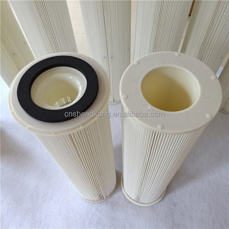 Factory Manufacturer Industrial 0.3 Welding Fume Powder Collection Cylindrical Polyester Dust Cartridge Air Filter