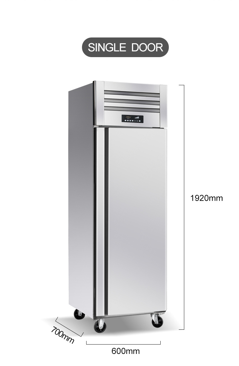 Factory hot sale productsStainless Steel one Big Door top-freezer refrigerators commercial Refrigerator -23-0/2-8