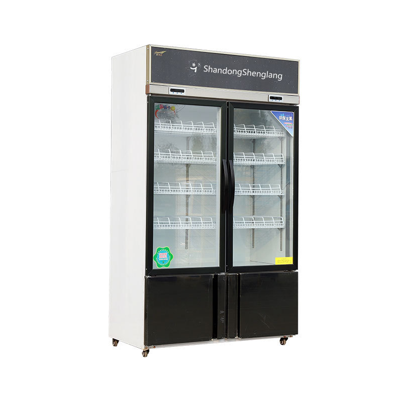 2022 latest technology luxury dual-temperature commercial display cabinet refrigerator cooler used in supermarket bars,