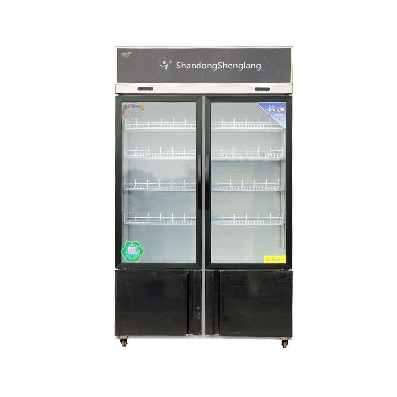 2022 latest technology luxury dual-temperature commercial display cabinet refrigerator cooler used in supermarket bars,