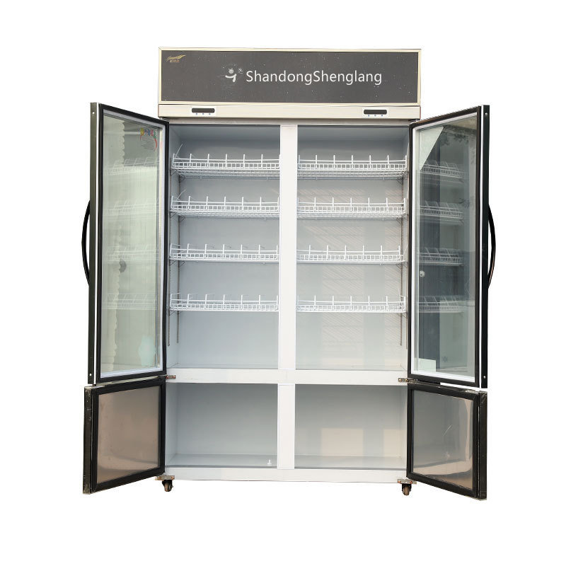 2022 latest technology luxury dual-temperature commercial display cabinet refrigerator cooler used in supermarket bars,