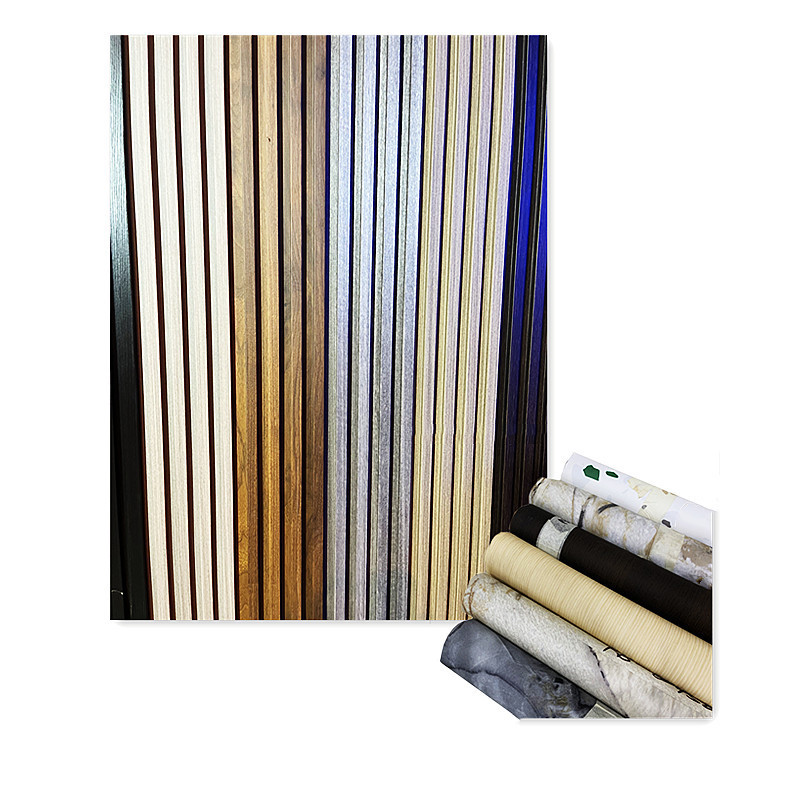 2023 hot sale pvc lamination film for wall panel modern 3134 wooden grain decorative film high-end Furniture Wrap