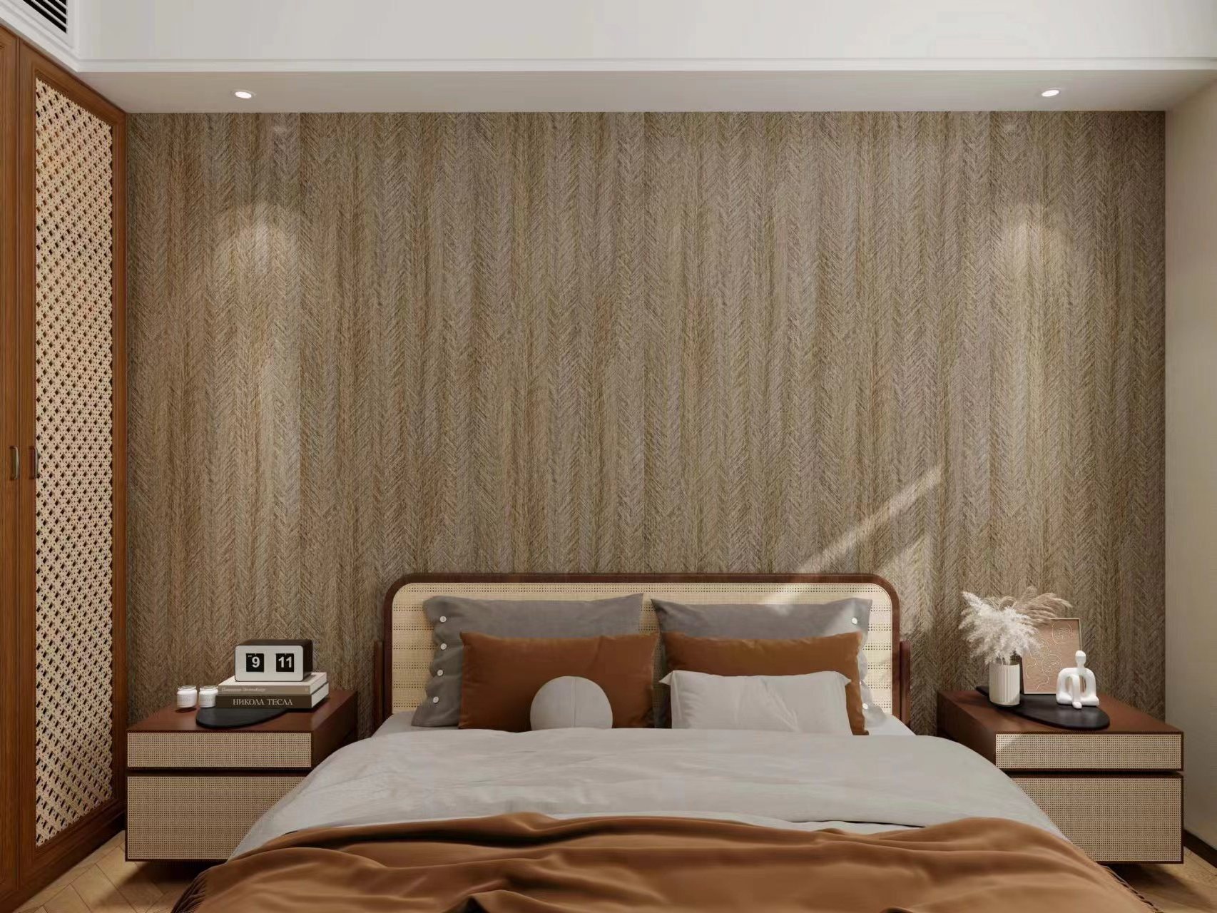 Wood Design Waterproof Peel and Stick Wallpaper Self-adhesive Wallpaper