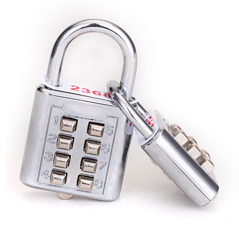 New Push button digit combination lock safety padlock for the blind man