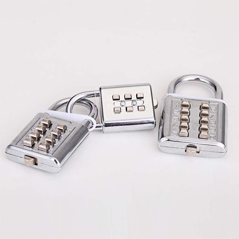 New Push button digit combination lock safety padlock for the blind man