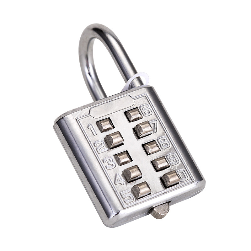 New Push button digit combination lock safety padlock for the blind man