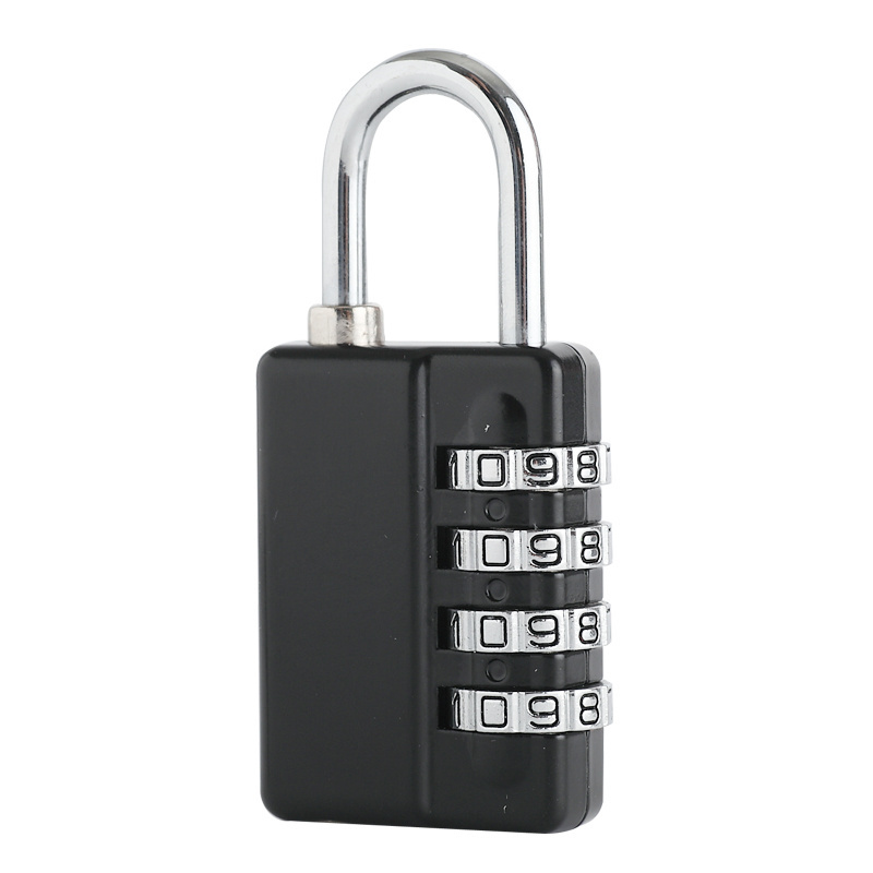 Custom logo Safety 4 Dial Combination Lock Zinc Alloy Padlock With Master Key