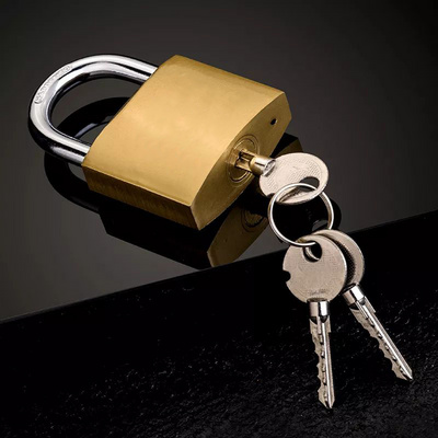 New high quality padlocks sample available padlock brass painted cross key iron padlock