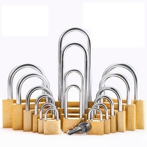 Wholesale High Security 30mm hardened Shakle Anti Drill Mini Copper Brass Padlock