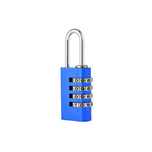 Colorful Aluminum Combination Digital Code Padlock  with 4 Dials  21mm for Door and Luggage