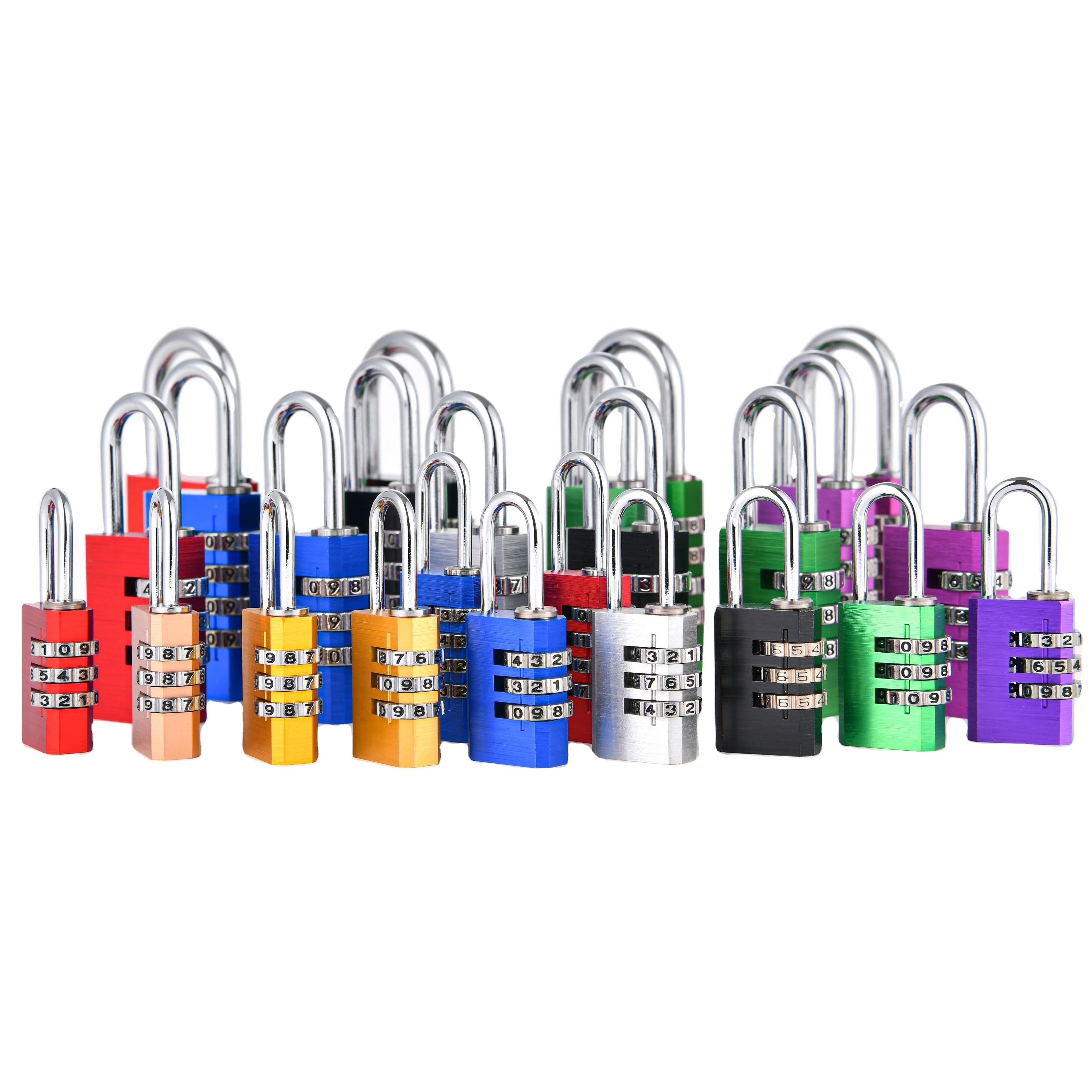 Combination Padlock Code Outdoor Travel Luggage Padlocks Cabinet Bags Cases Aluminum Combination Digital Padlock