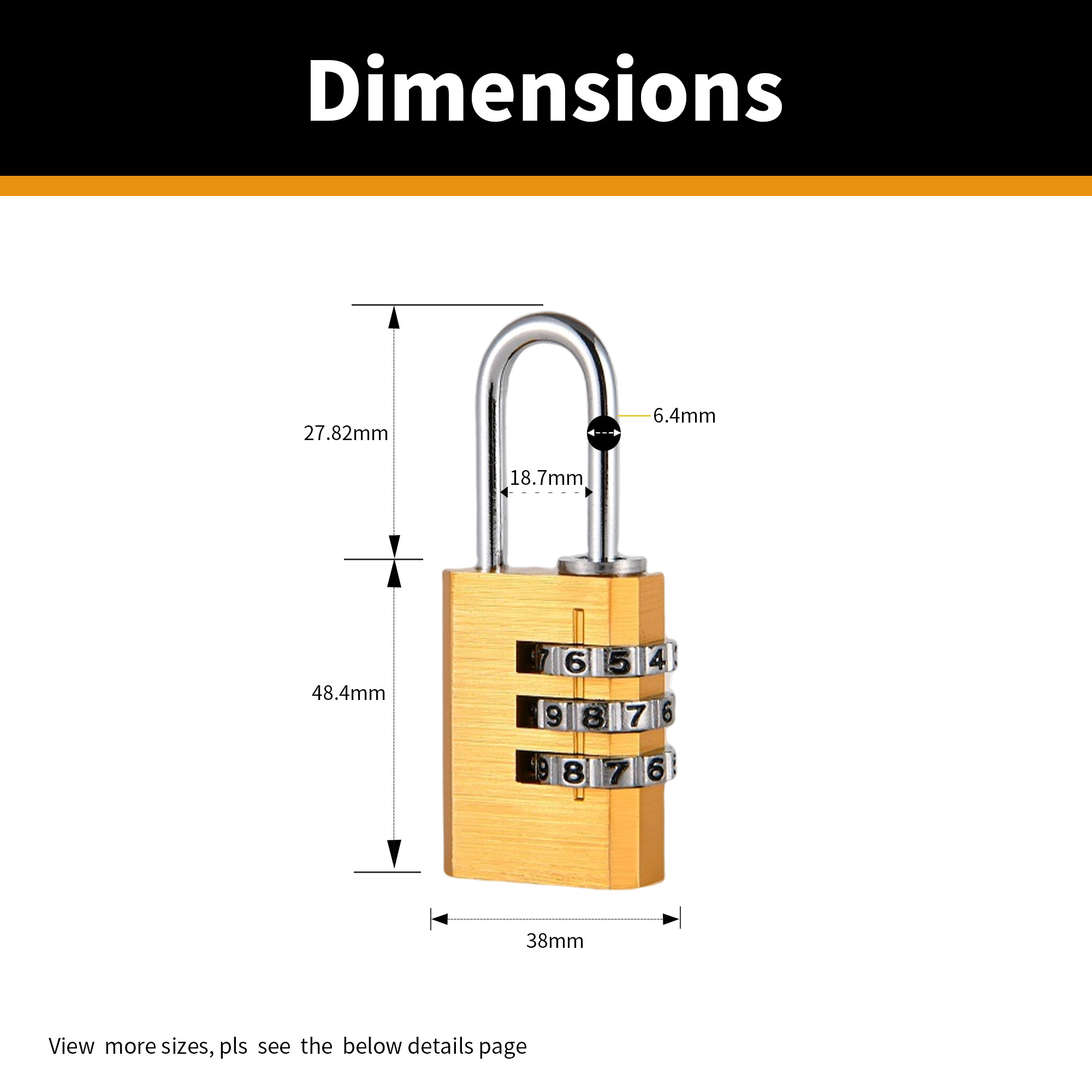 Combination Padlock Code Outdoor Travel Luggage Padlocks Cabinet Bags Cases Aluminum Combination Digital Padlock