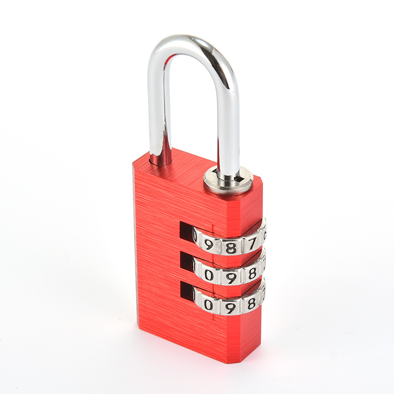 Resistant High Density Aluminum Combination Padlock Locker Digital Combination Lock Small Combination Lock For Luggage