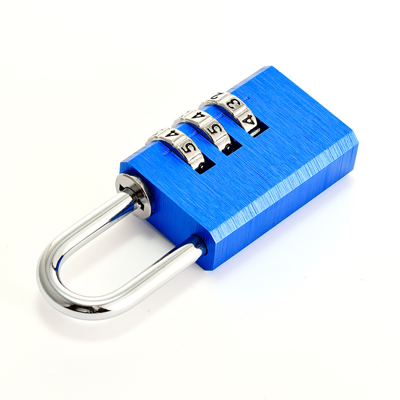 Resistant High Density Aluminum Combination Padlock Locker Digital Combination Lock Small Combination Lock For Luggage