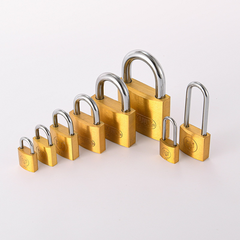 Brass Padlock 20mm/25mm/30mm/40mm/50mm/60mm keyed alike/keyed different with 3 keys