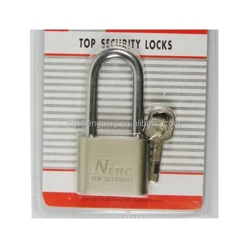 Long shckle round blade iron padlock vane pad lock cadenas candado lucchetti schloss lucchetto pad lock code padlock