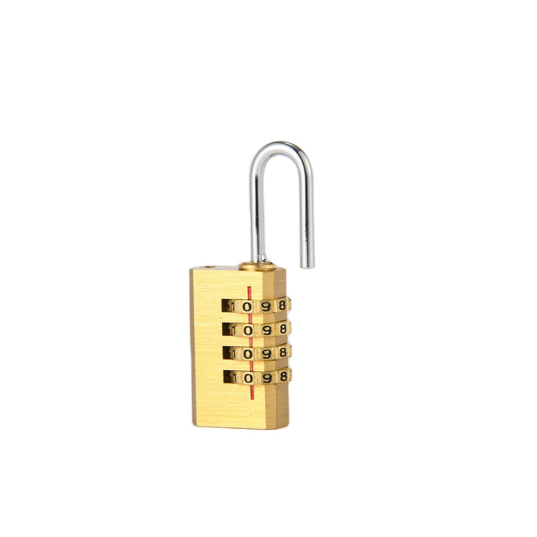 21mm High quality Brass Anti-theft Combination Padlocks With 4 Dials