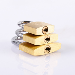 Brass Padlock 20mm/25mm/30mm/40mm/50mm/60mm keyed alike/keyed different with 3 keys