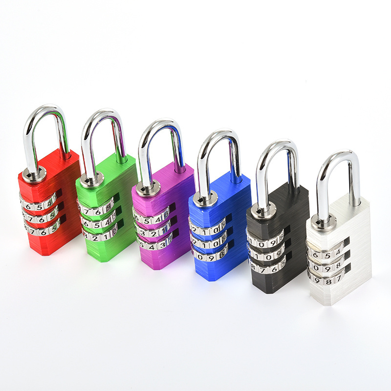 Resistant High Density Aluminum Combination Padlock Locker Digital Combination Lock Small Combination Lock For Luggage