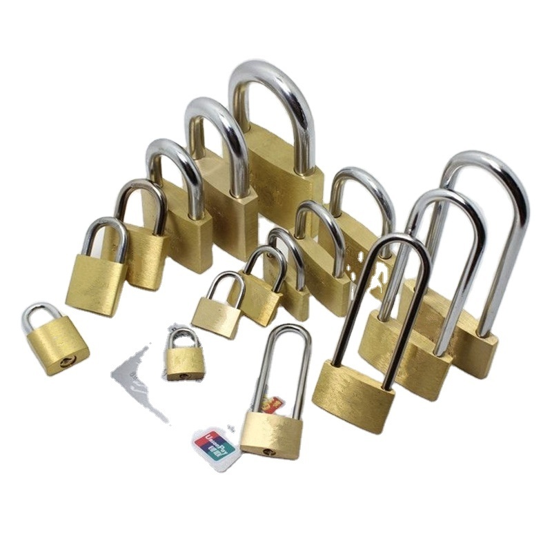 Brass Padlock 20mm/25mm/30mm/40mm/50mm/60mm keyed alike/keyed different with 3 keys