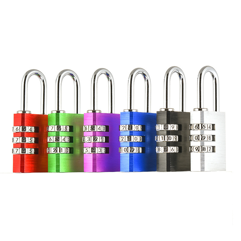 Resistant High Density Aluminum Combination Padlock Locker Digital Combination Lock Small Combination Lock For Luggage