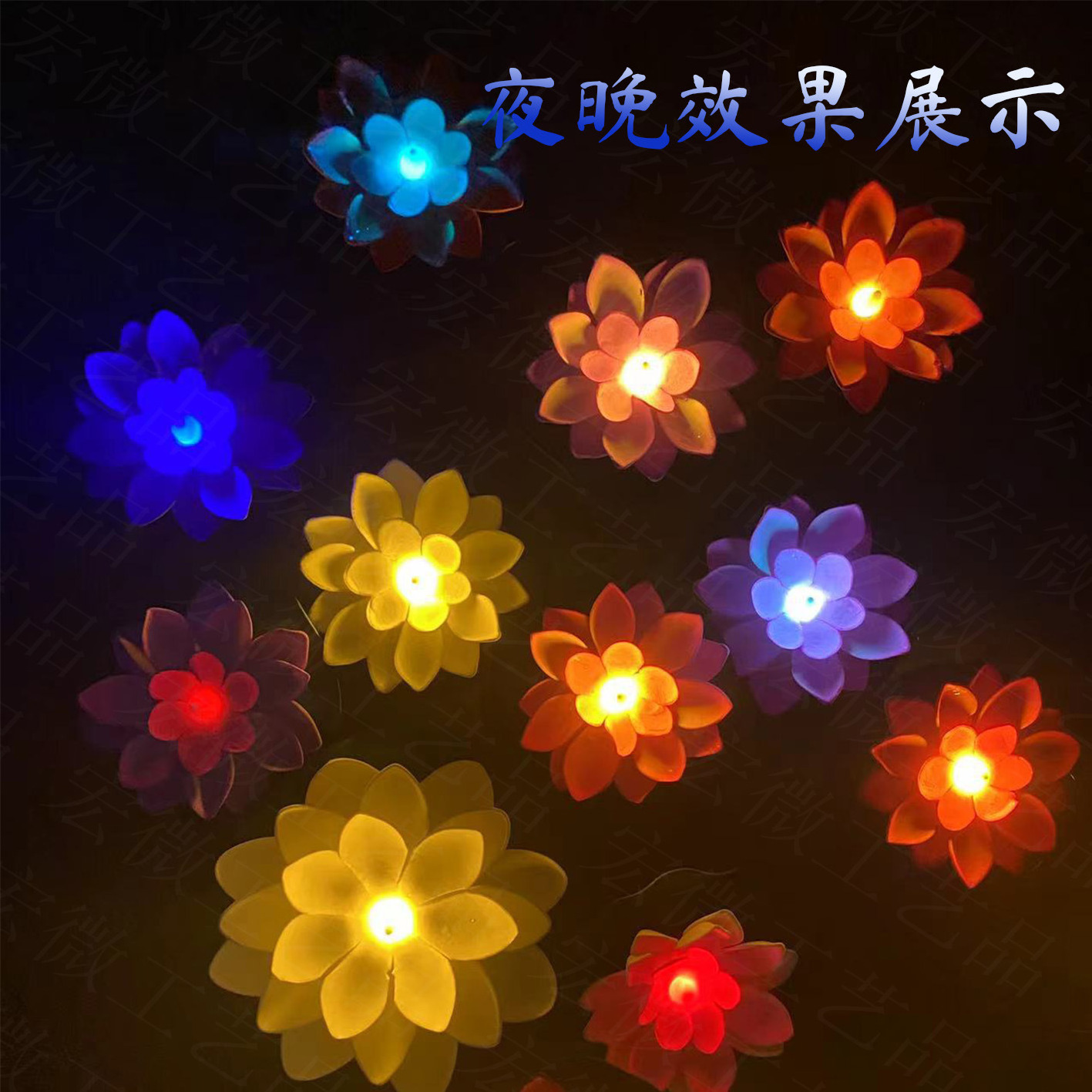 Hot Selling LED Light Waterproof Floating On The Water Candle Smokeless Artificial Flower Lotus Candle For Festival Activity