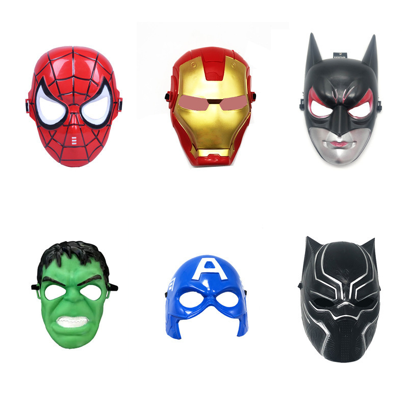 New Anime Avengers Masks Spider-Man Hulk Cross Border Party supplies HOT Halloween masks