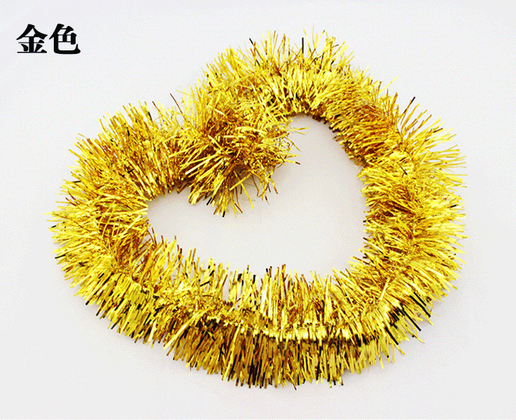 9 cm 2 meters long encrypted tinsel garland wool Christmas decoration festive supplies alizarin flower color wholesale