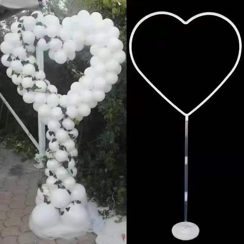 Wedding Birthday Party Supplies Balloon Support Stand Heart Frame Column Base Stand Display Kit Garland Holder