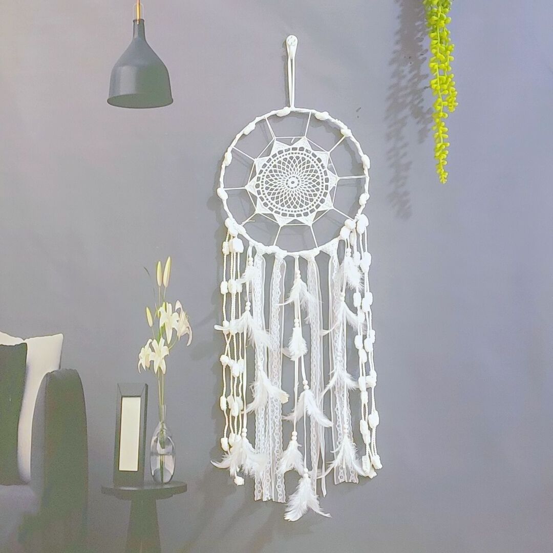 Nice Dream LED MoonFly Dream Catcher Bedroom Wall Hanging Home Decor Ornaments Craft Traditional Feather DreamCatchers