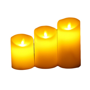 Led electronic candle light mini plastic candle stand 3 PCS SET birthday proposal atmosphere light candle wholesale