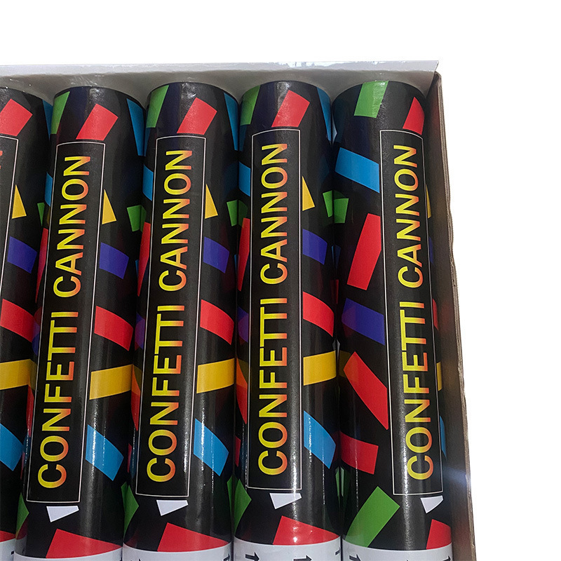 Hot Selling Colorful Confetti Cannon Biodegradable Confetti Popper Handheld Confetti Sticks Cannon For Wedding Party Supplies