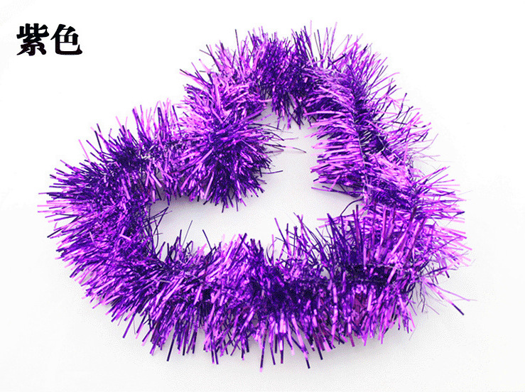 9 cm 2 meters long encrypted tinsel garland wool Christmas decoration festive supplies alizarin flower color wholesale