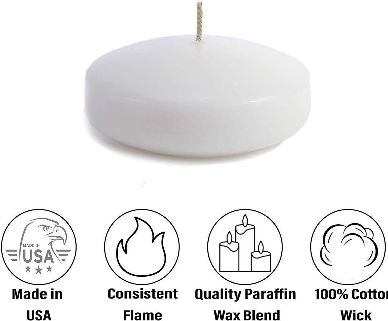 Hot Selling Wholesale Diameter 7.5cm Paraffin Wax Floating Candle On The Water For Wedding Party Scented Candle Decoration