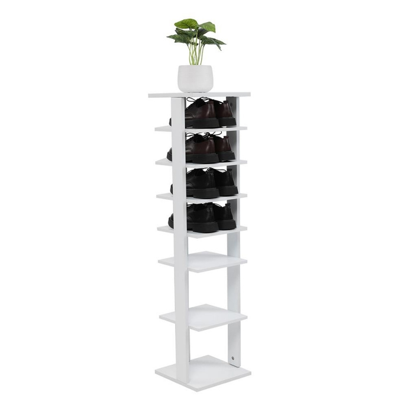 Home Wood Shoe Racks & Stands Save Space 8 Pairs Shoe Rack Storage Organizer