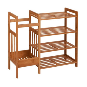 High Quality Wooden Rack Storage Organizer with Unmbrellar Storage Bamboo Changing Shoes Stool Shoe Racks for Home