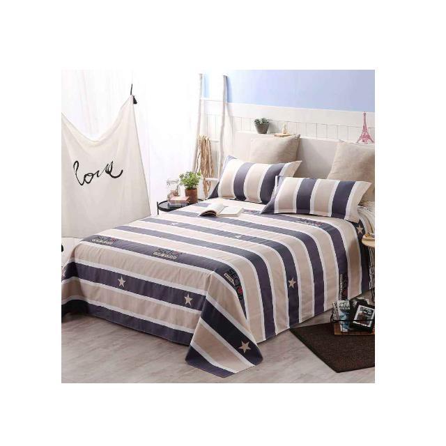 Custom made purple 100% polyester printed microfiber bed sheet bedding fabric cover