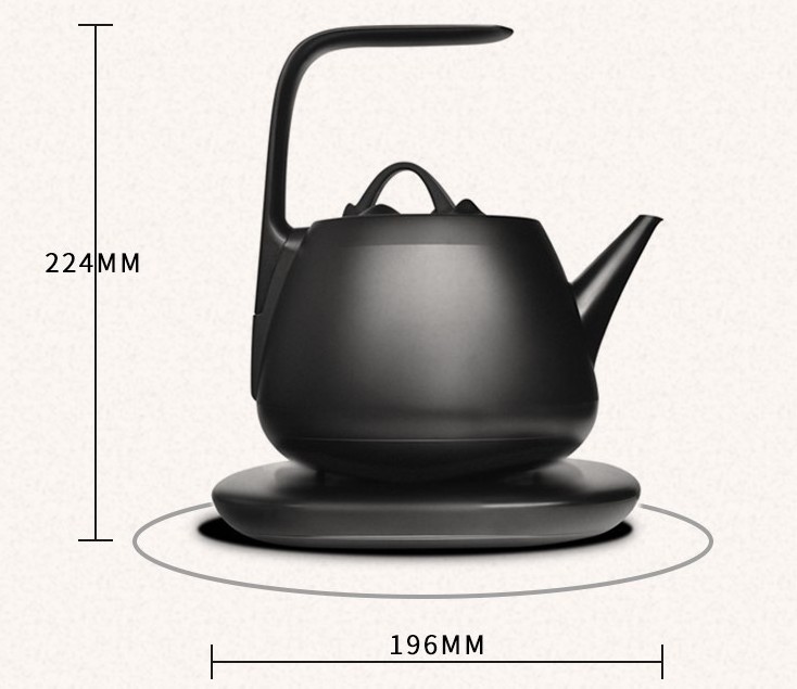 black white stainless steel electric kettle mini electric portable tea kettle