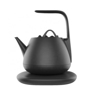 black white stainless steel electric kettle mini electric portable tea kettle