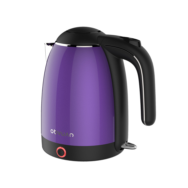 Classic Style portable Stainless steel 304 single wall high quality control water electric kettle