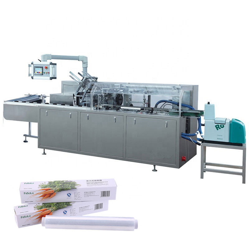 Wholesale Fully Automatic Flat Type Bottle / Cling Film Carton Box Packaging Machine