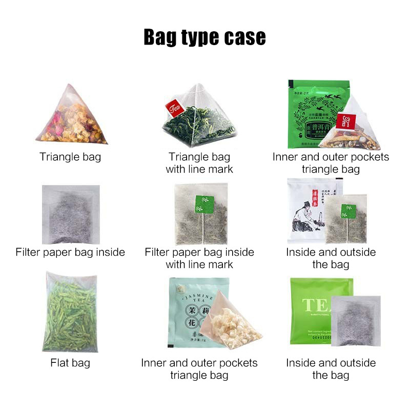 Automatic Nylon Triangle Tea Bag Packing Machine Double Chamber Small Non Woven Tea Bag Filling Ultrasonic Sealing Machine