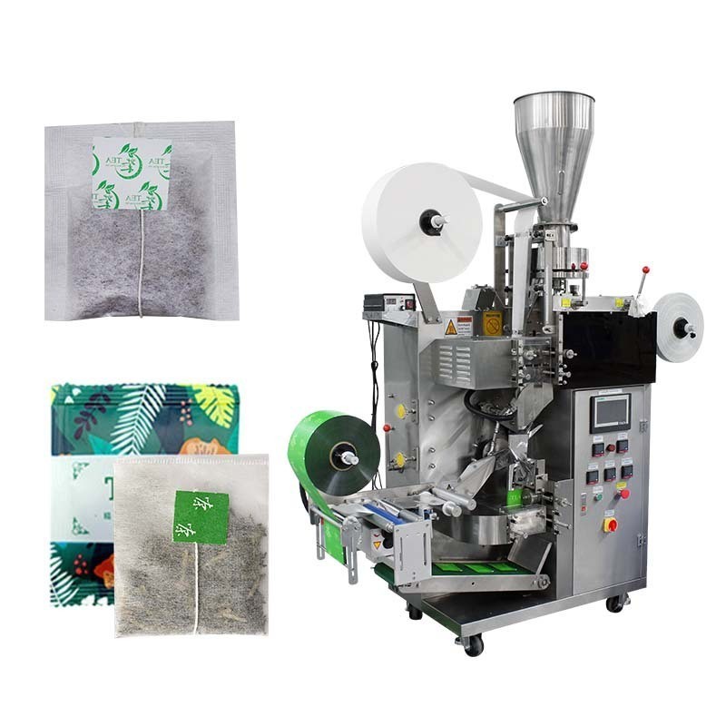 Automatic Nylon Triangle Tea Bag Packing Machine Double Chamber Small Non Woven Tea Bag Filling Ultrasonic Sealing Machine