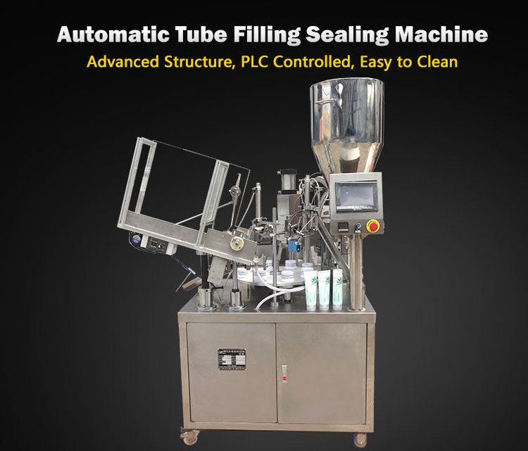 High Speed Manufacture Ultrasonic Electric System Cream Cosmetic Soft Plastic Aluminum Tube Filling Sealing Machine For Sale