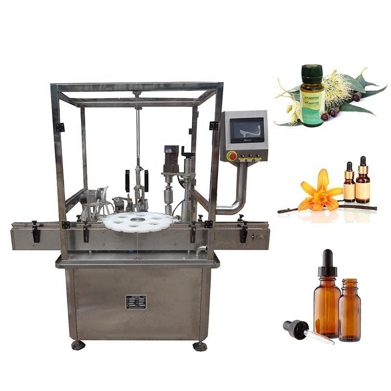 Hot selling fully automatic small bottle bottling machine 10ml 100ml liquid filling machine